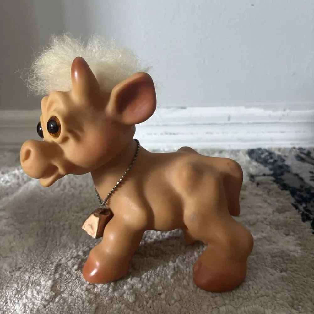 Vintage 1960s DAM Troll Doll Animal 6 1/2